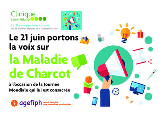 A partir du 21 juin, portons la voix sur la Maladie de Charcot…